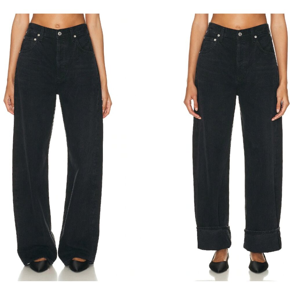 Citizens of Humanity Ayla Baggy Cuffed Crop Jeans, Size 26